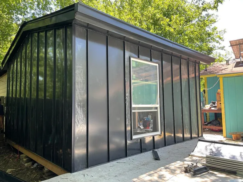 Black standing seam metal wall panels for Roof Inspection in Pequea